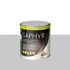 Saphyr Peinture Finition Peinture gris galet Brillant 0,5 L - 4MURS