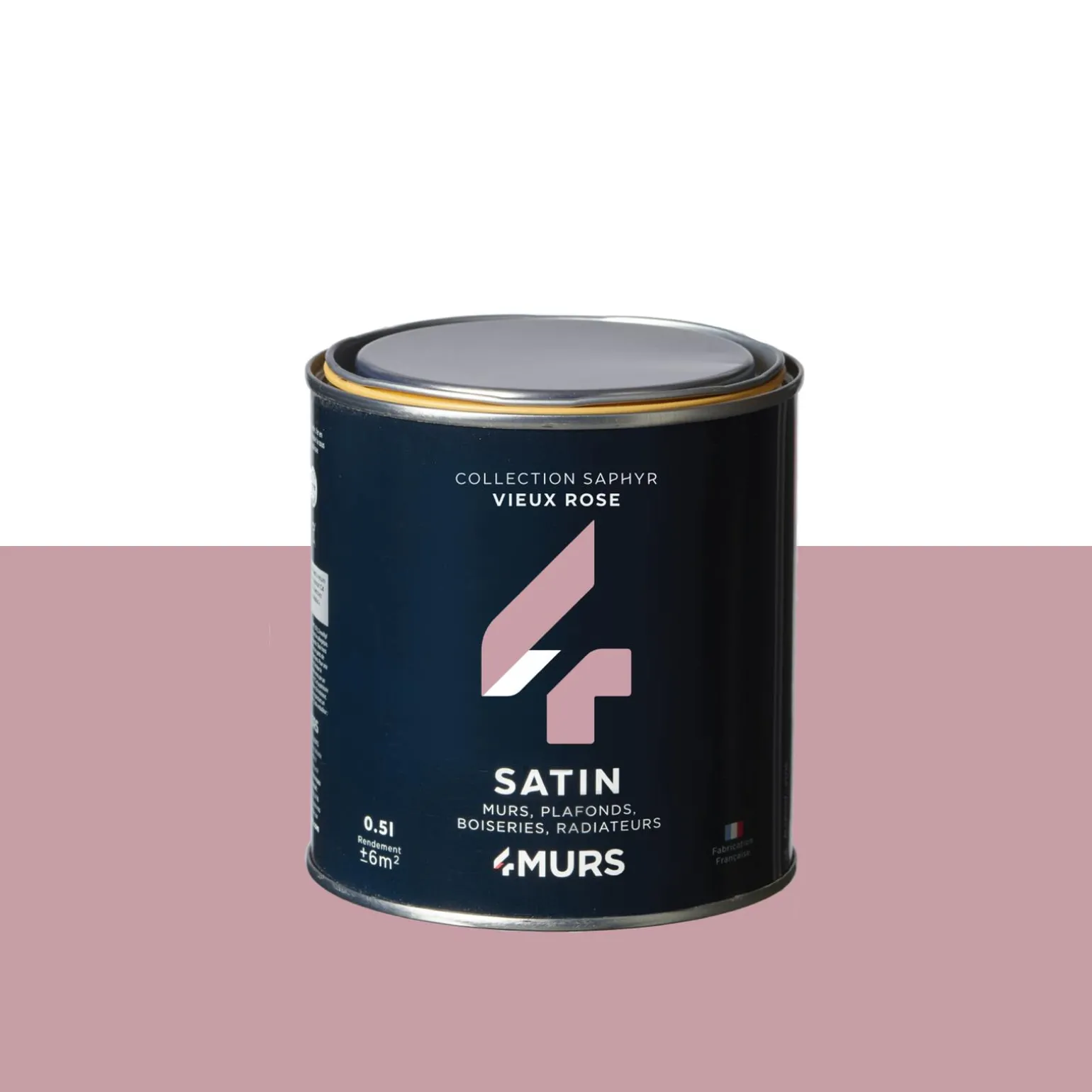 Saphyr Peinture Finition Peinture vieux rose Satiné 0,5 L - 4MURS