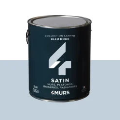 Saphyr Peinture Multi-supports Peinture bleu doux Satiné - 4MURS