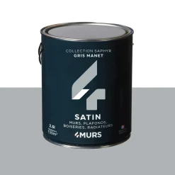Saphyr Peinture Multi-supports Peinture gris manet Satiné - 4MURS