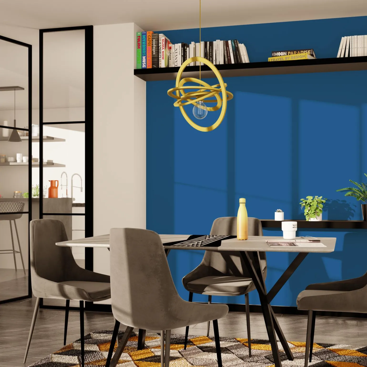 Saphyr Peinture Multi-supports Peinture bleu électrique Satiné - 4MURS