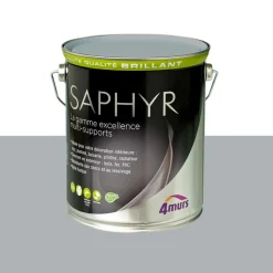 Saphyr Peinture Multi-supports Peinture gris manet Brillant - 4MURS