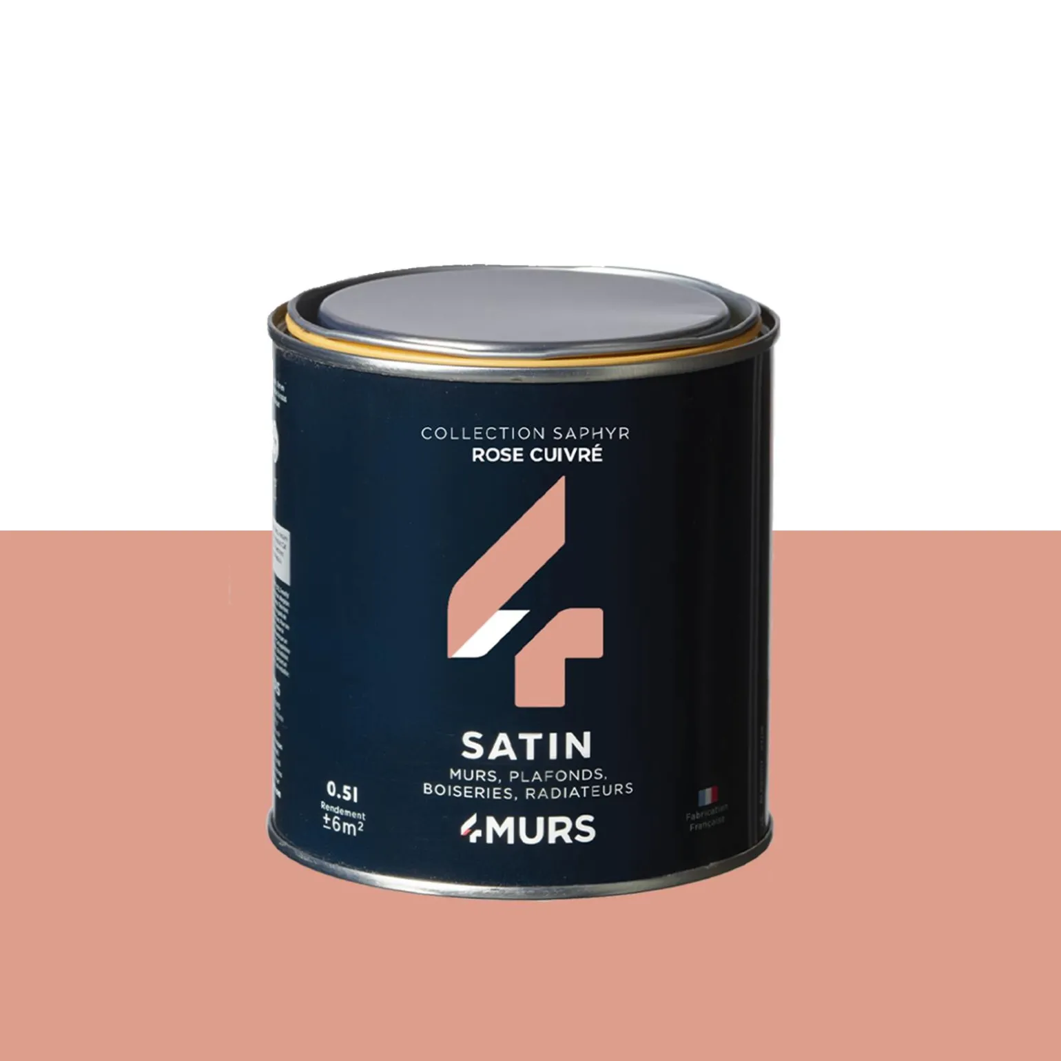 Saphyr Peinture Peinture rose cuivré Satiné 0,5 L - 4MURS