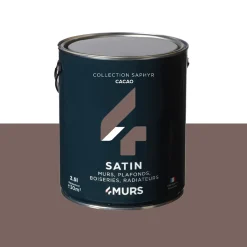 Saphyr Peinture Peinture cacao Satiné 2,5 L - 4MURS