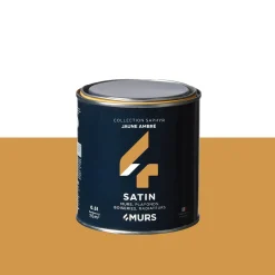 Saphyr Peinture Peinture jaune ambré Satiné 0,5 L - 4MURS