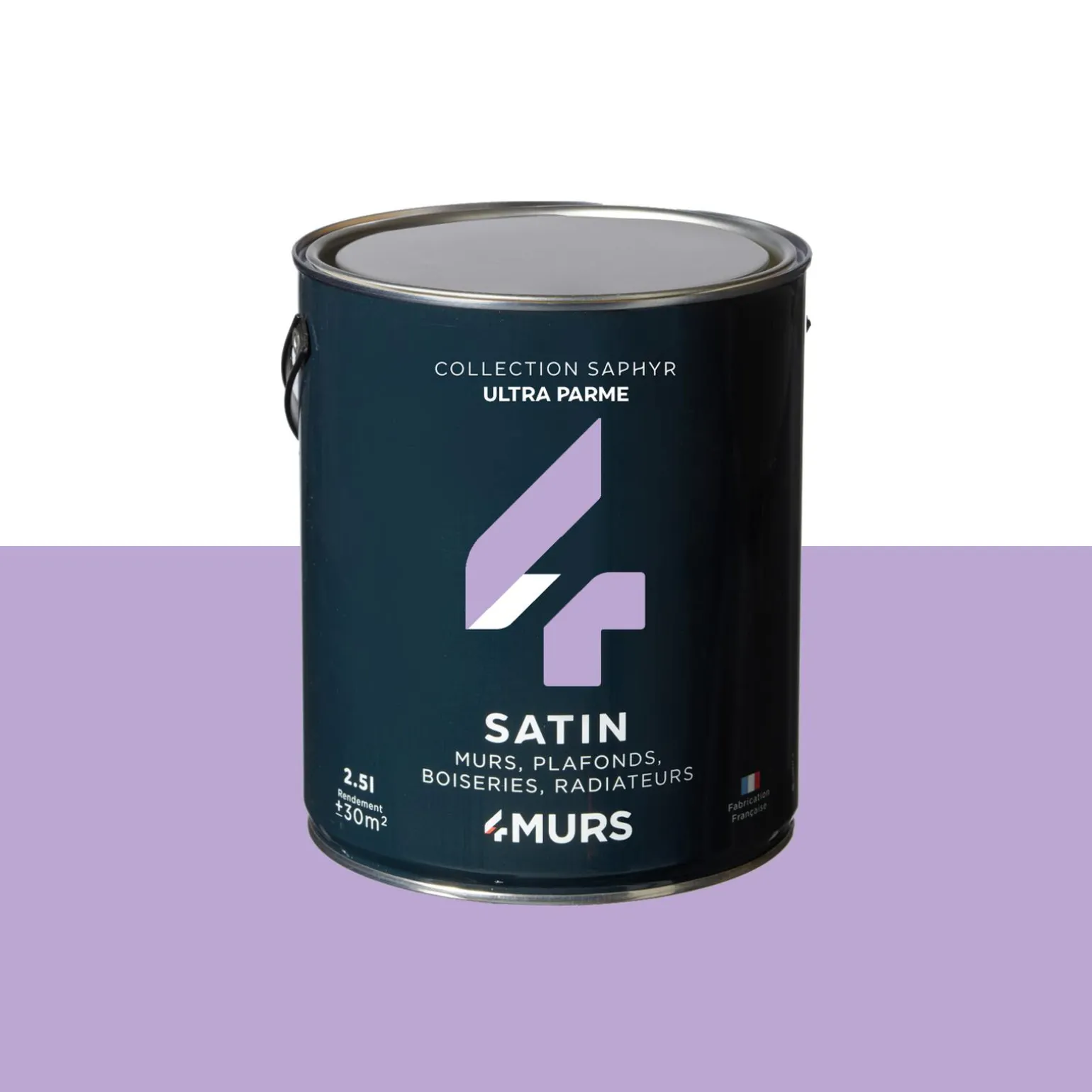 Saphyr Peinture Peinture ultra parme Satiné 2,5 L - 4MURS