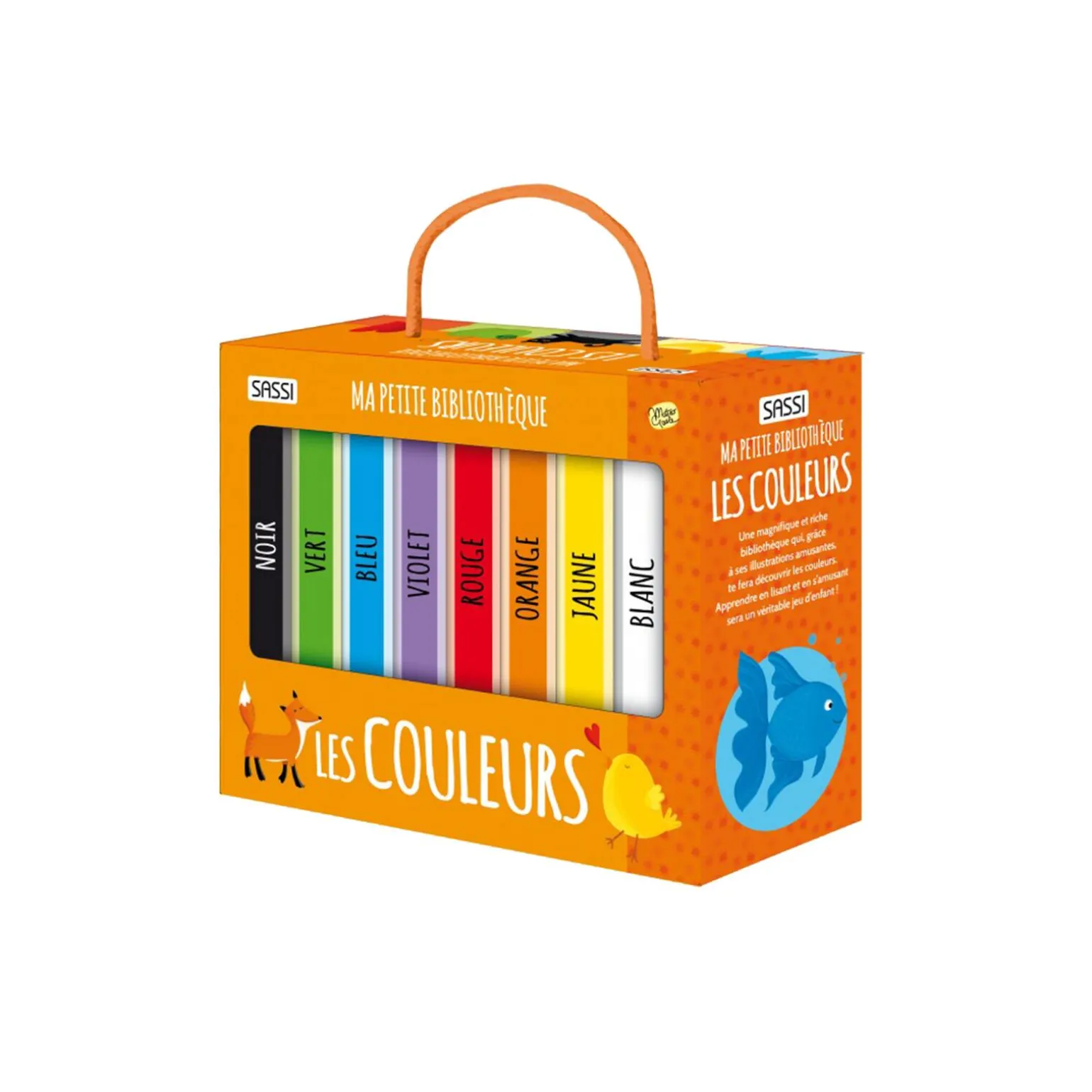 Sassi Junior Livre enfant MA PETITE BIBLIOTHÈQUE LES COULEURS - 4MURS