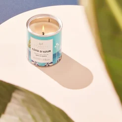 Saugette Bougie parfumée CÔTE D'AZUR melon et de fleurs d’oranger, de jasmin et de roses sur un fond boisé adouci de vanille et de musc