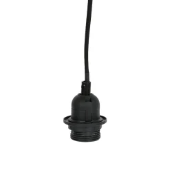 Sema Décoration Kit suspension plafond CABLE ELECTRIQUE LAMPE PLAKA noir