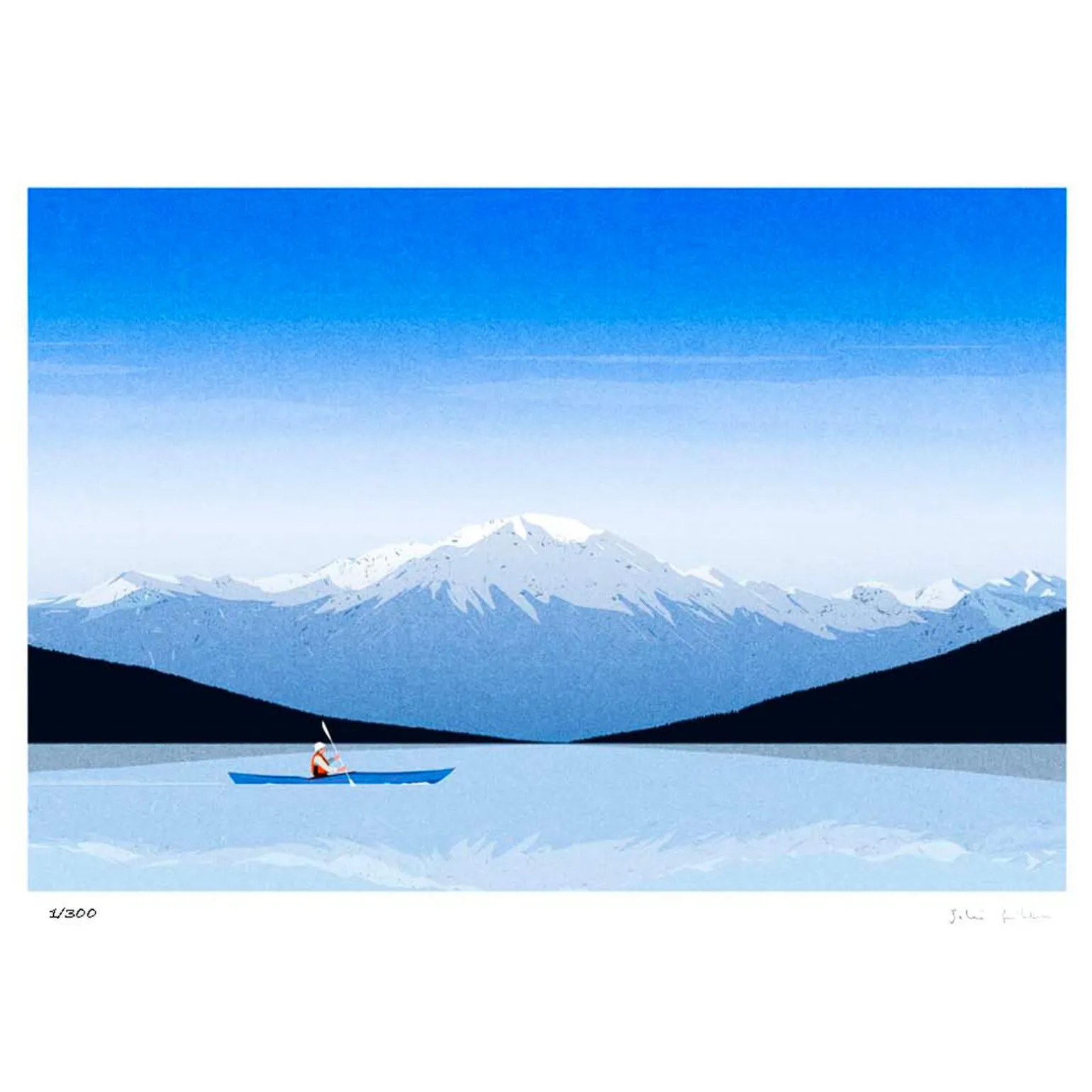 Sergeant Paper Affiche LES GRANDS LACS 50 x 70 cm - 4MURS