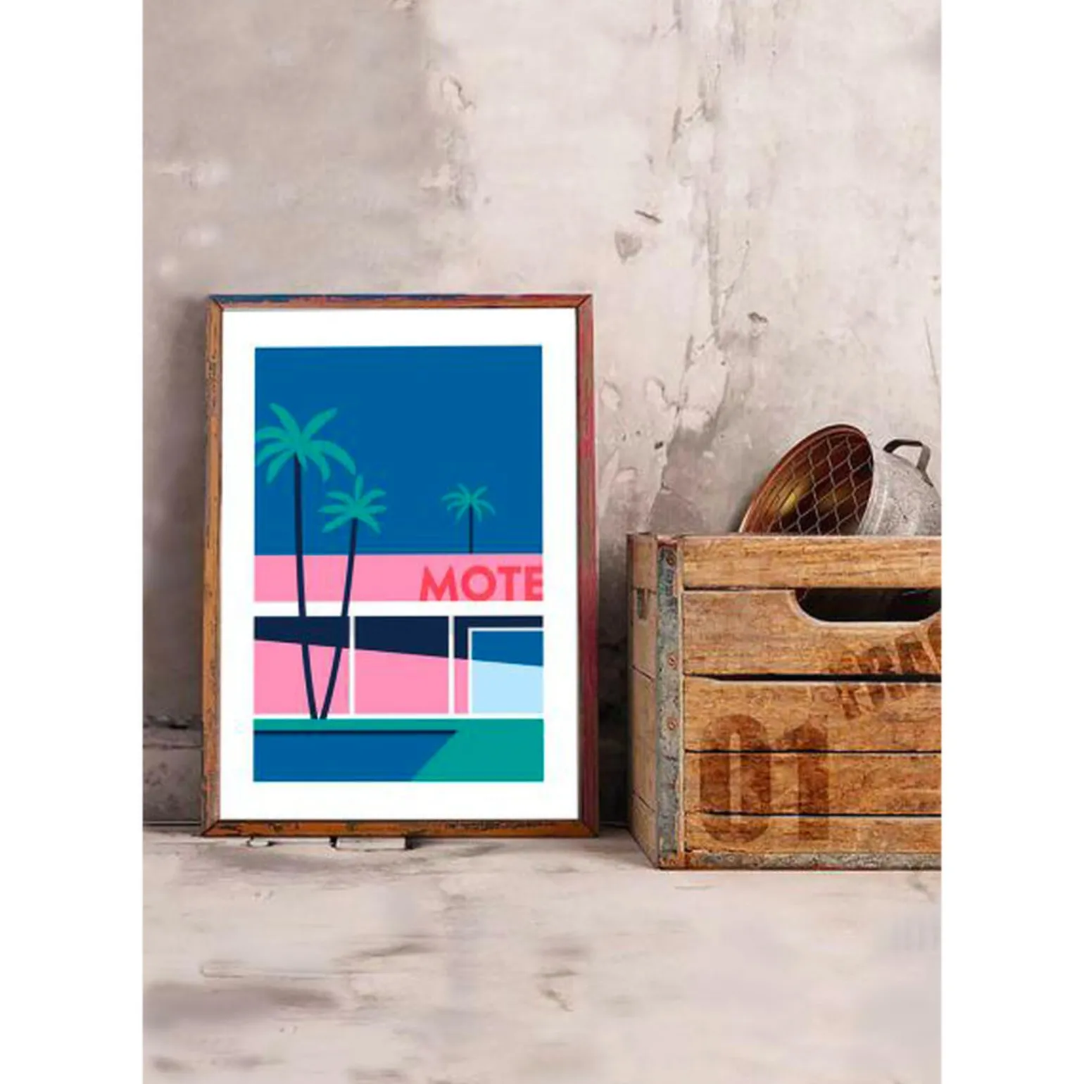Sergeant Paper Affiche PALM SPRING HOTEL A3 30 x 42 cm - 4MURS