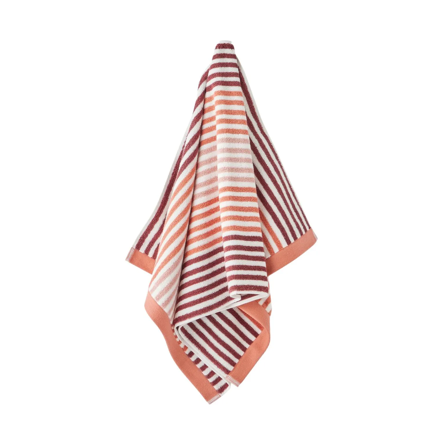 Serviette éponge LUIZA coloris bordeaux 50 x 100 cm - 4MURS