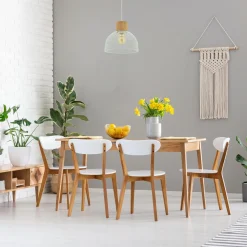 SEYNAVE Suspension BEDWOOD coloris blanc et brun 20 x 25 cm - 4MURS