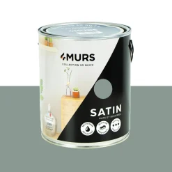 So Quick Peinture Peinture vert smoke Satiné 2,5 L - 4MURS