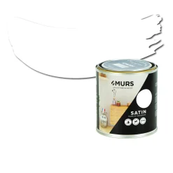 So Quick Peinture Peinture blanc Satiné 0,5 L - 4MURS