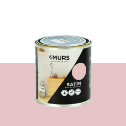 So Quick Peinture Peinture bouton de rose Satiné 0,5 L - 4MURS
