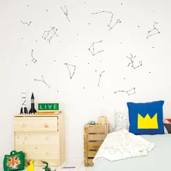 Sticker phosphorescent KIDS CONSTELLATIONS coloris noir - 4MURS
