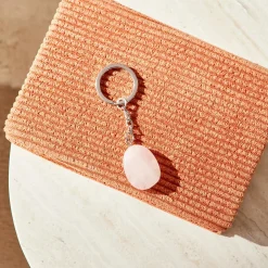 Stones Club Lithothérapie PORTE CLÉS QUARTZ ROSE rose - 4MURS
