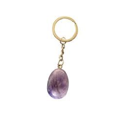 Stones Club Lithothérapie PORTE CLÉS AMETHYSTE violet - 4MURS