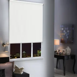 Store enrouleur CREPUSCULE coloris blanc 180 x 250 cm - 4MURS
