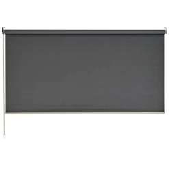 Store enrouleur CREPUSCULE coloris anthracite 180 x 250 cm - 4MURS
