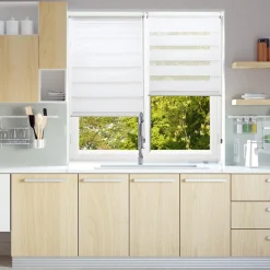 Store jour/nuit EQUINOXE coloris blanc 180 x 250 cm - 4MURS
