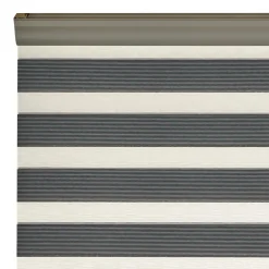 Store jour/nuit SOLSTICE coloris noir/blanc 60 x 250 cm - 4MURS