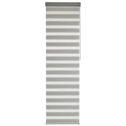 Store jour/nuit SOLSTICE coloris blanc / noir 60 x 250 cm - 4MURS
