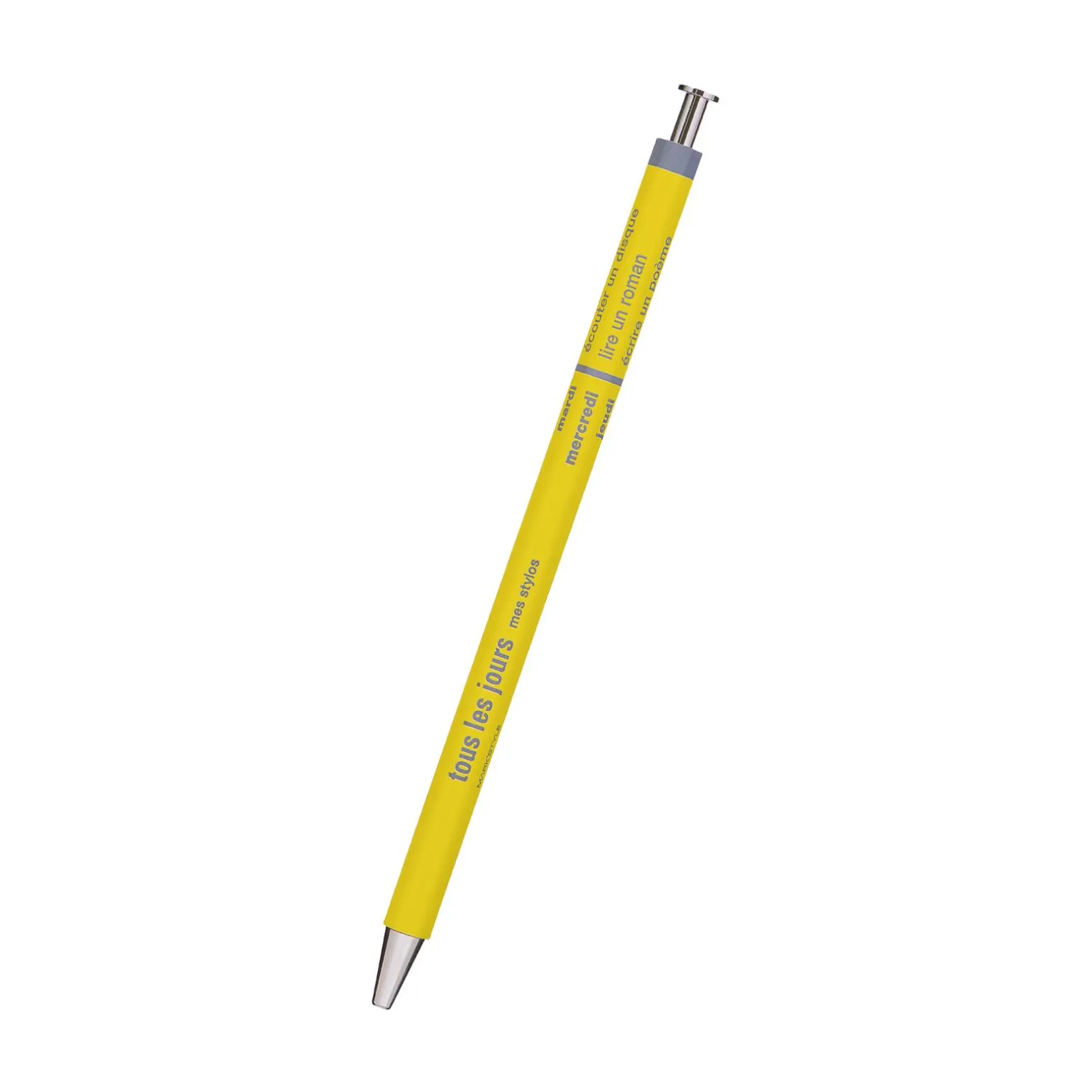 Stylo BILLE À ENCRE GEL coloris jaune - 4MURS