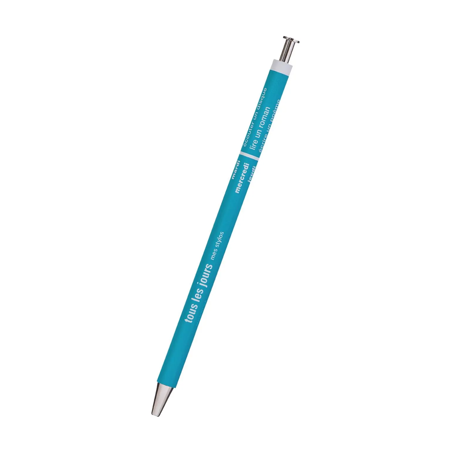 Stylo BILLE À ENCRE GEL coloris turquoise - 4MURS