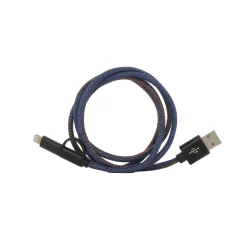 Suck Uk Chargeur DENIM USB coloris bleu - 4MURS
