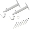 Support barre à rideau HOWLITE blanc 1,9 cm de 16,5 à 23 cm - 4MURS