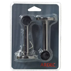 Support barre à rideau ONYX noir miroir 1,9 cm de 9,0 à 14 cm - 4MURS