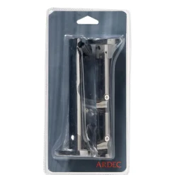Support barre à rideau ONYX noir miroir 1,9 cm de 9,5 à 15,5 cm