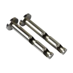 Support barre à rideau PYRITE nickel satin 1,9 cm de 9,5 à 15,5 cm
