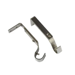 Support barre à rideau PYRITE nickel satin 1,9 cm de 11,5 à 15,5 cm