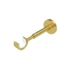 Support barre à rideau TROMPETTE laiton mat 2,8 cm de 10,8 à 16 cm