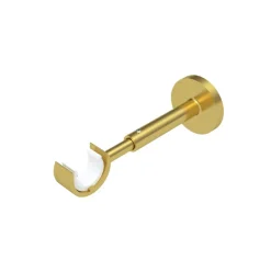 Support barre à rideau TROMPETTE laiton mat 2,8 cm de 10,8 à 16 cm