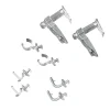 Support barre à rideau vitrage VITRAGE CLASSIQUE transparent 10 cm