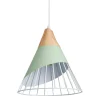 Suspension ARÈNE coloris vert amande 29 x 25 cm - 4MURS