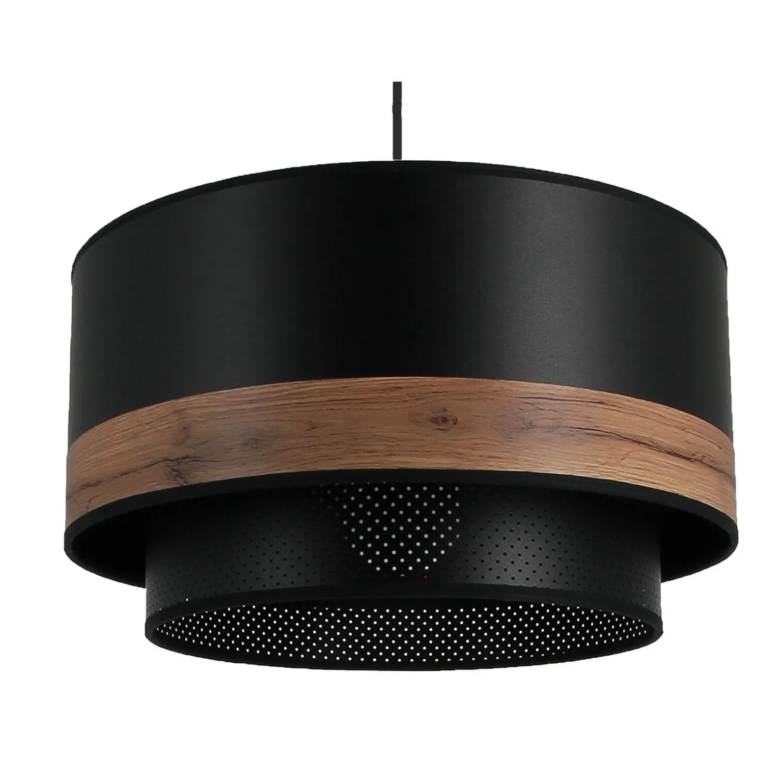 Suspension BACK UP coloris noir et bois 21 x 38 cm - 4MURS