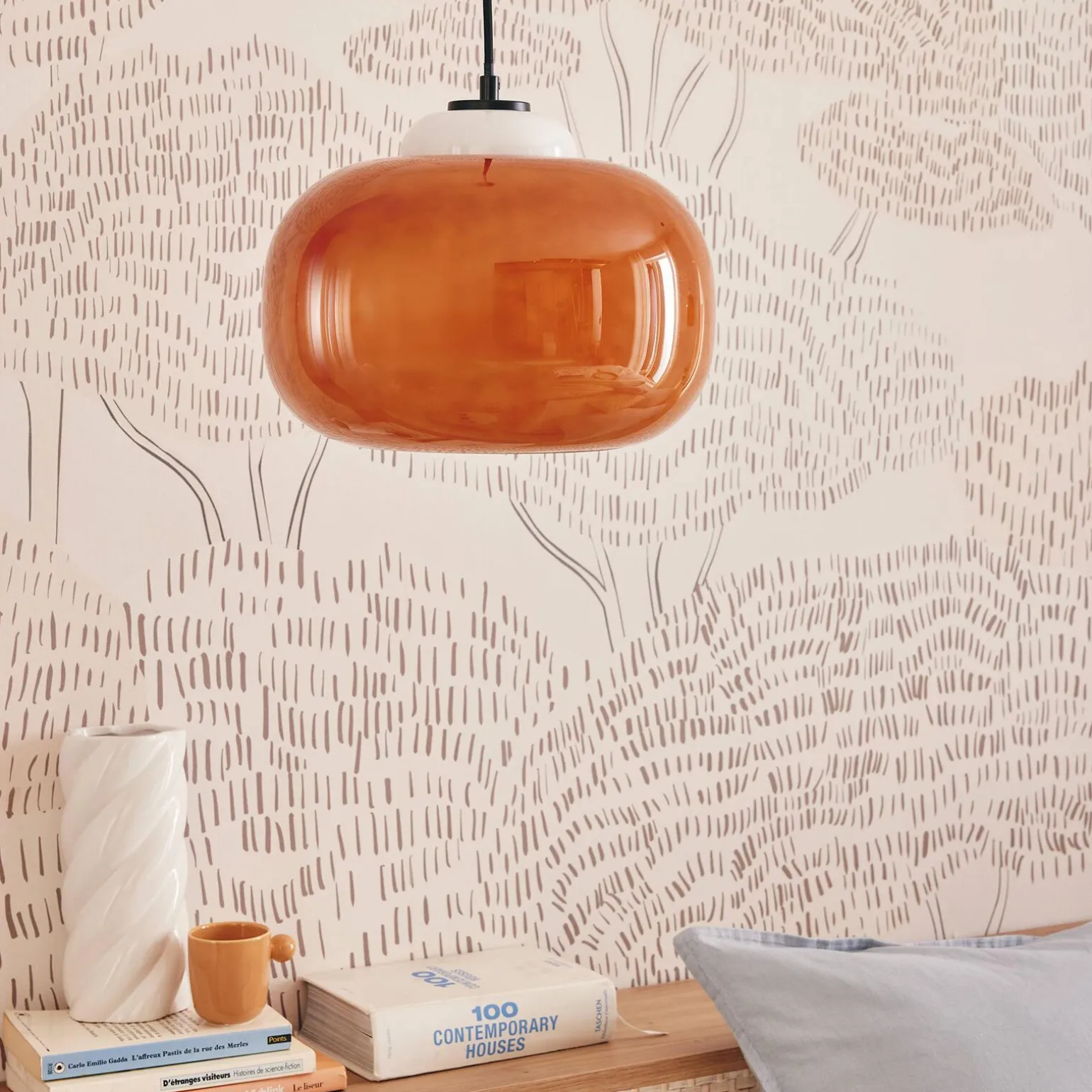Suspension BLOP coloris orange 12,85 x 30 cm - 4MURS