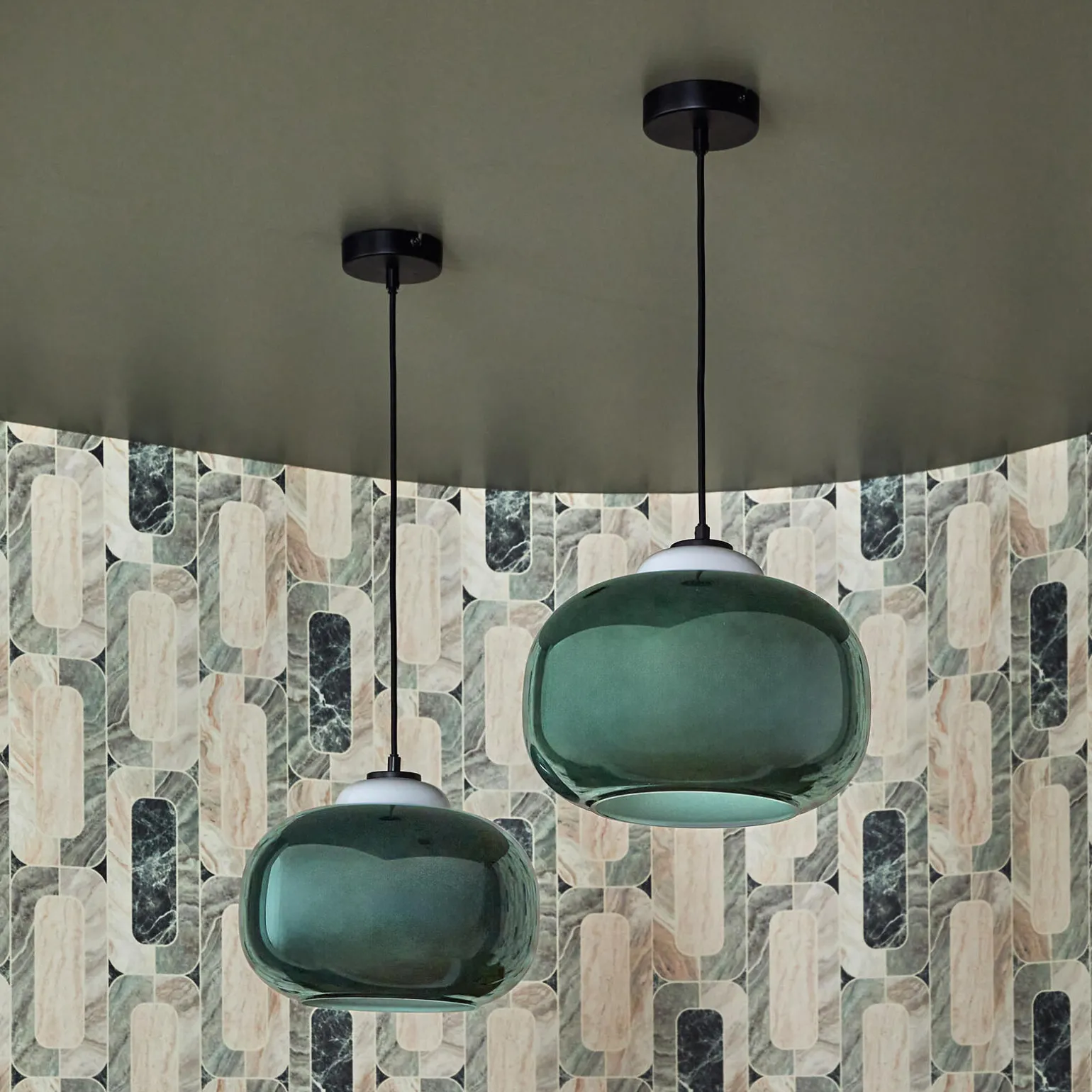 Suspension BLOP coloris vert 12,85 x 30 cm - 4MURS