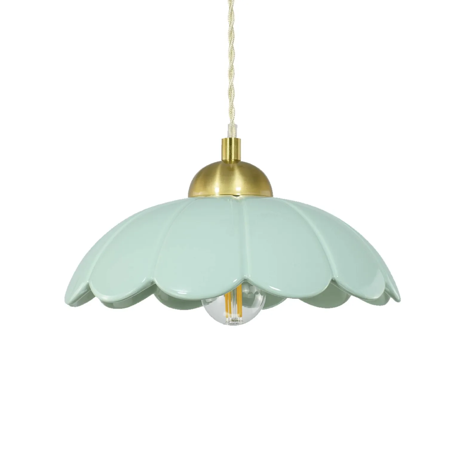 Suspension CLARIS coloris vert d'eau 11,5 x 23 cm - 4MURS