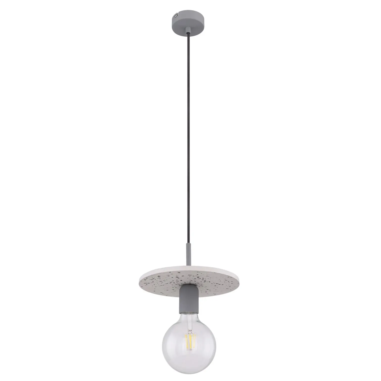 Suspension EDMUND coloris gris et blanc 23 cm - 4MURS