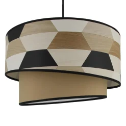 Suspension FREERIK cappuccino noir et blanc 22,5 x 38 cm - 4MURS