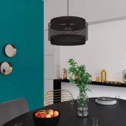 Suspension HOLOGRAM coloris noir 22 x 38 cm - 4MURS