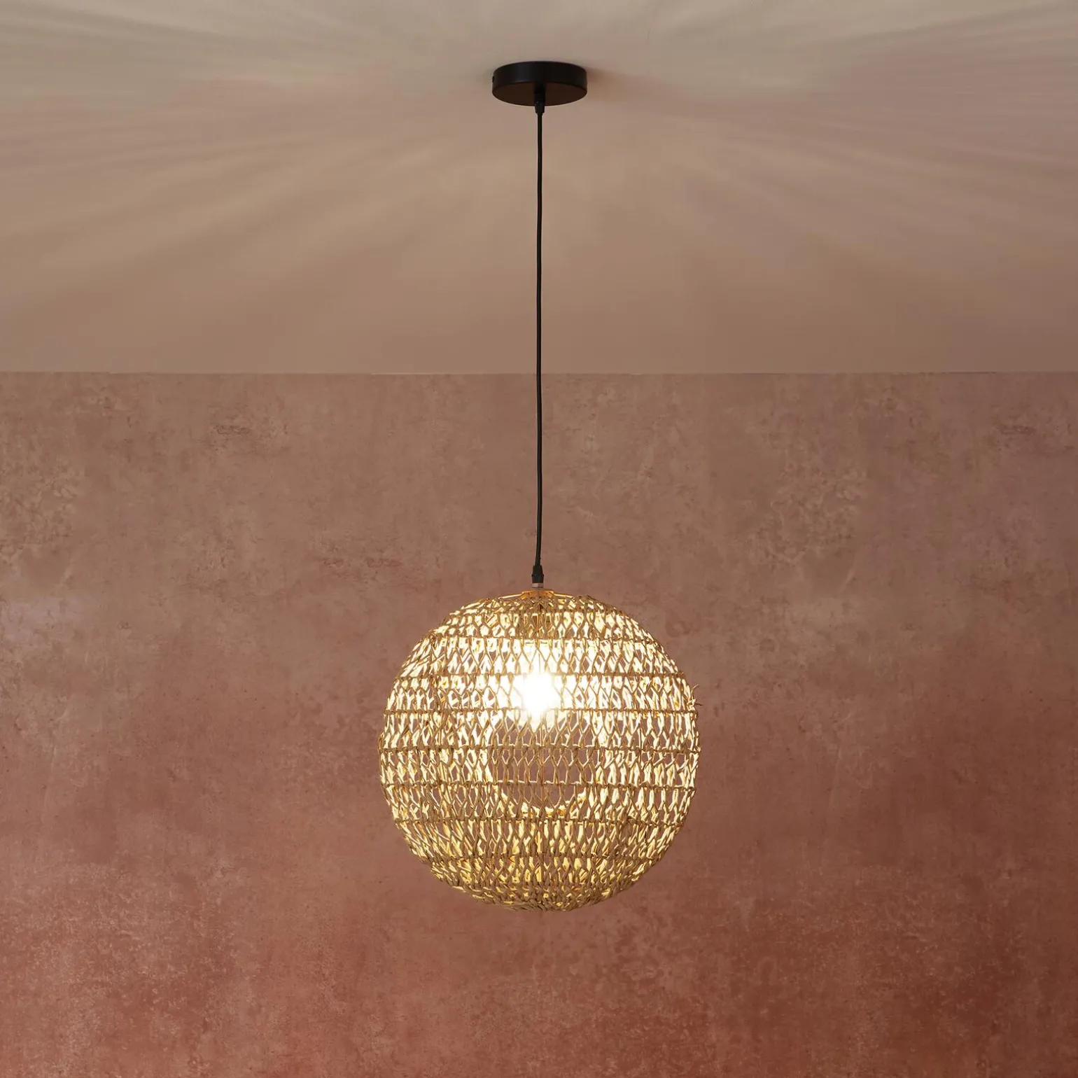 Suspension KALYP coloris corde 41 x 41 cm - 4MURS