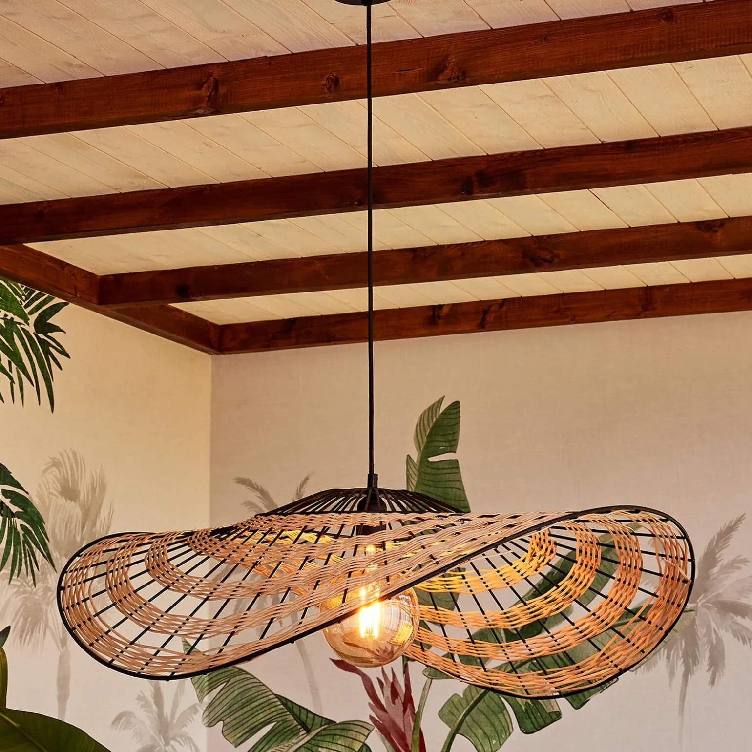 Suspension LOUISIANE coloris paille 29 x 80 cm - 4MURS