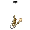 Suspension MONKEY coloris or et noir 18 x 18 cm - 4MURS